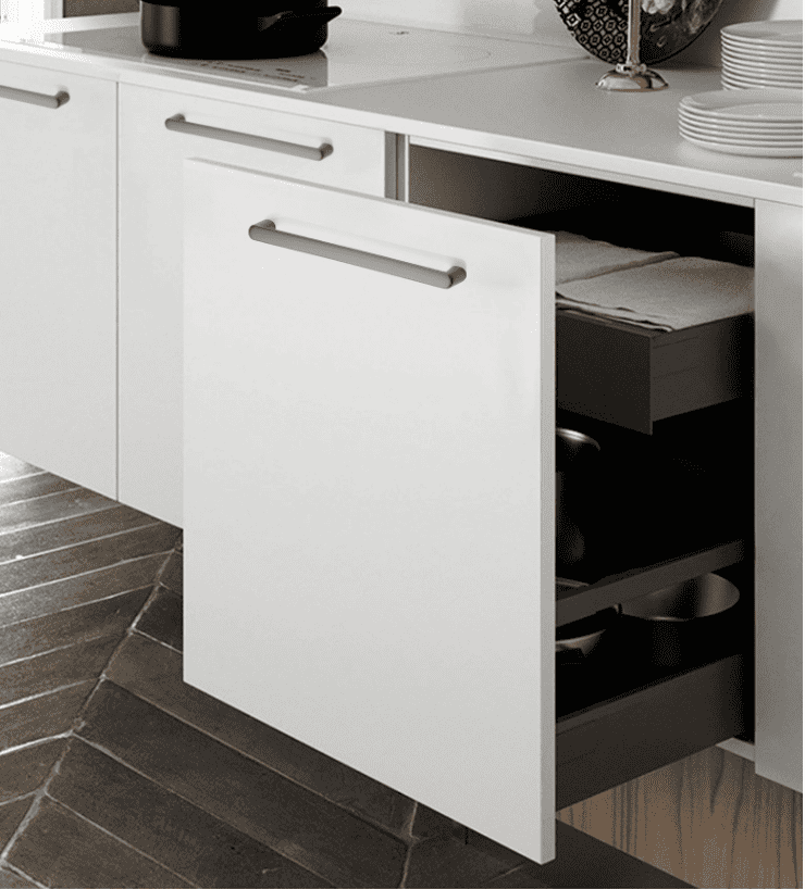 Tay nắm tủ bếp hiện đại tối giản màu xám PWG8382G 8