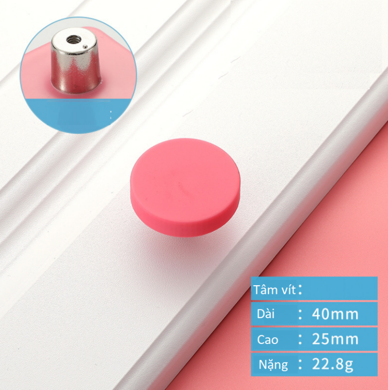 Tay nắm tủ phòng trẻ em bằng silicon màu đỏ RT01R 1