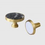 Núm tay nắm tủ bằng đồng khảm trai cao cấp T2627
