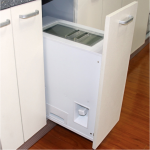 Thùng gạo âm tủ bếp 25kg cánh kéo BT-30-1