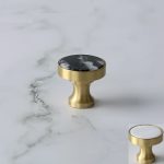 Núm nắm ngăn kéo tròn bằng đồng thau T2629