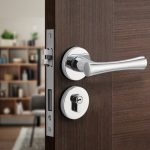 Khoá cửa phòng tắm hiện đại chrome A01-215