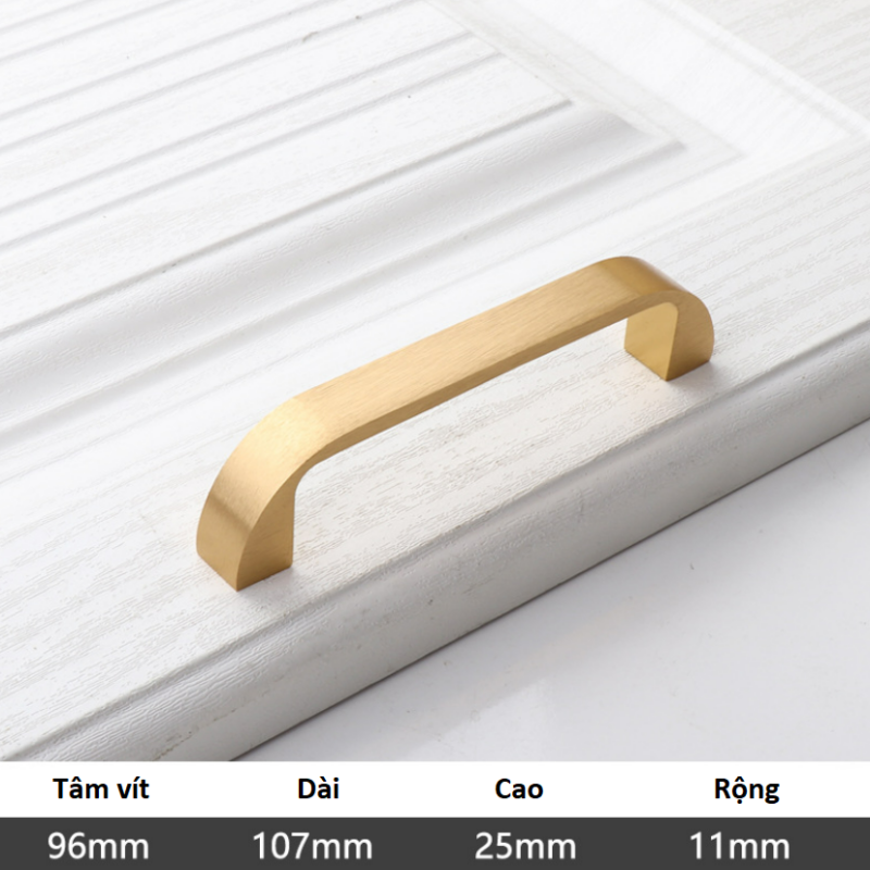 Tay nắm tủ hợp kim nhôm màu vàng hiện đại OFC207AG 2