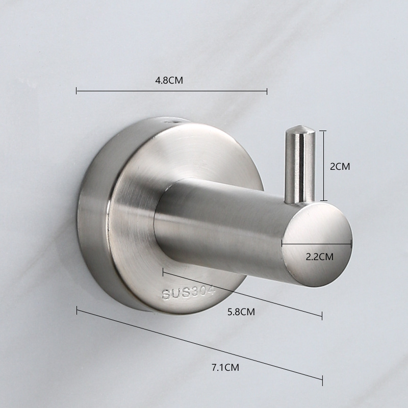 Móc treo quần áo Inox 304 gắn tường DFL-M4902A 4