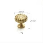 Núm tay nắm tủ đồng nguyên chất hình bí đỏ NUS2529 (1)