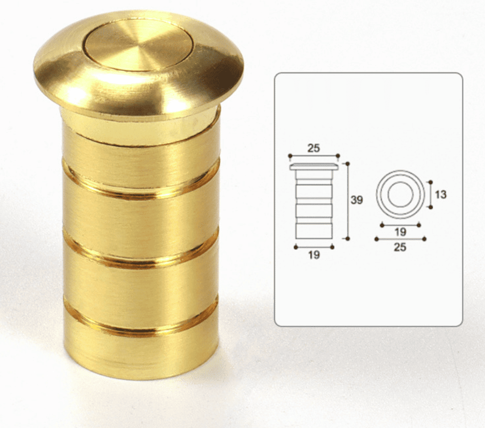 Nút chắn bụi tự động bằng đồng DFL-CB 4