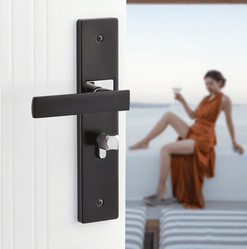 Ổ khóa cửa gỗ phòng ngủ phòng tắm giá rẻ T686-17 11