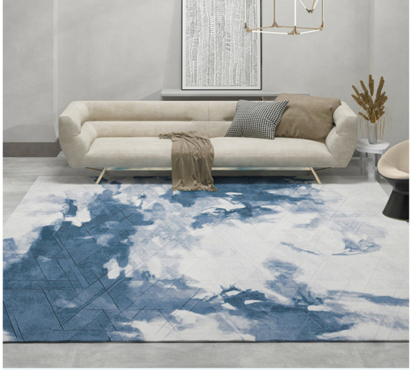 Thảm trang trí phòng khách cotton lông ngắn SHS001 3