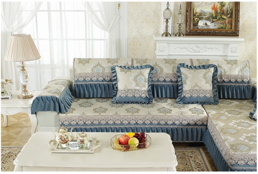 Drap bọc ghế sofa chất liệu chenille YLJ006 12
