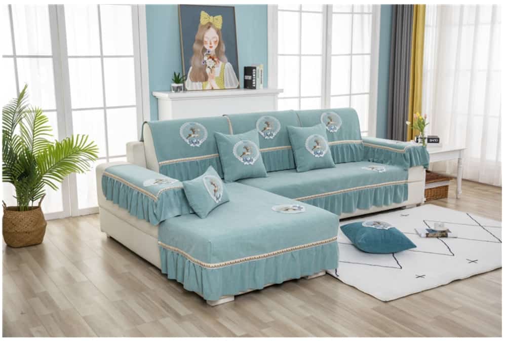Drap bọc ghế sofa chất liệu cotton chenille HEP05 19