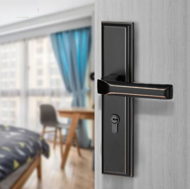Ổ khóa cửa thông phòng màu đỏ đen A671-33RB