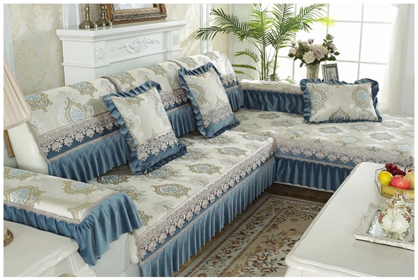 Drap bọc ghế sofa chất liệu chenille YLJ006 14