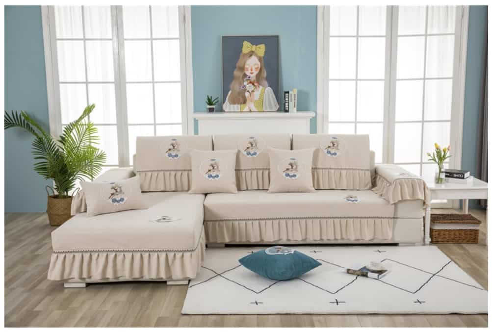 Drap bọc ghế sofa chất liệu cotton chenille HEP05 30