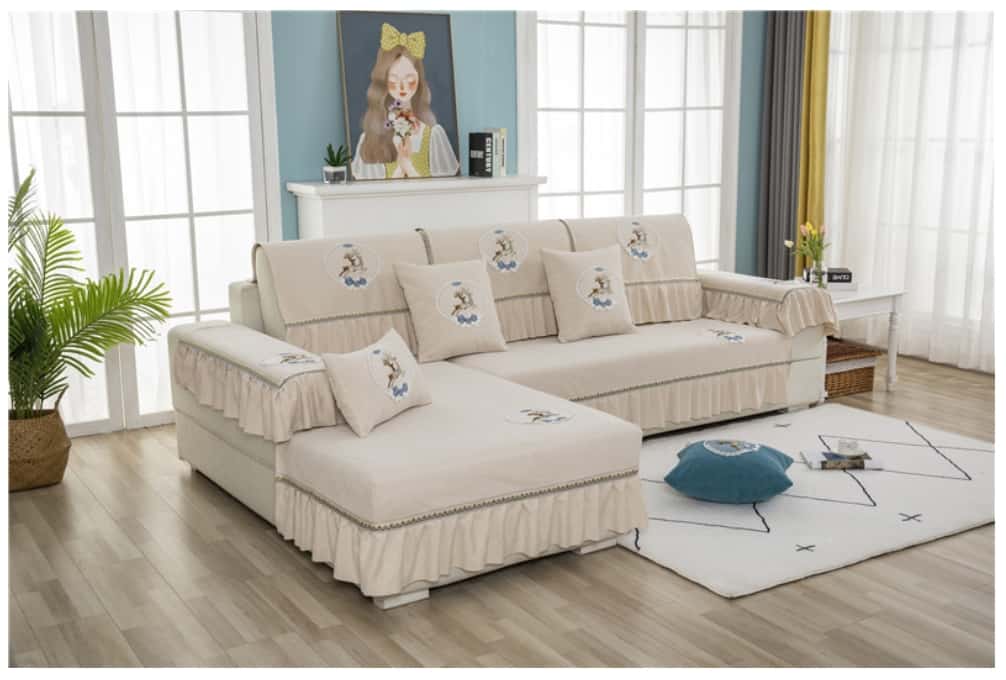 Drap bọc ghế sofa chất liệu cotton chenille HEP05 31
