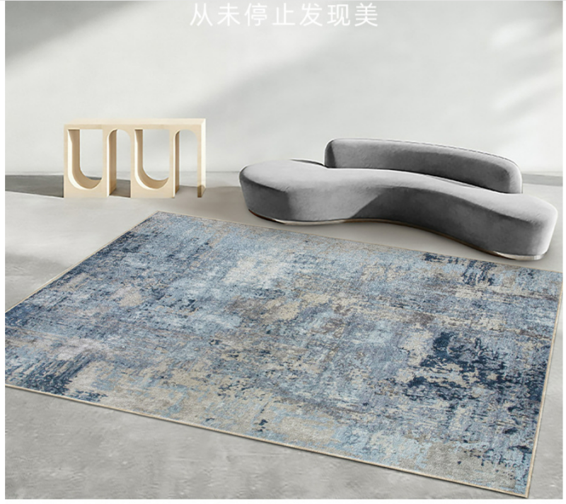 Thảm trang trí phòng khách cotton lông ngắn SHS001 9