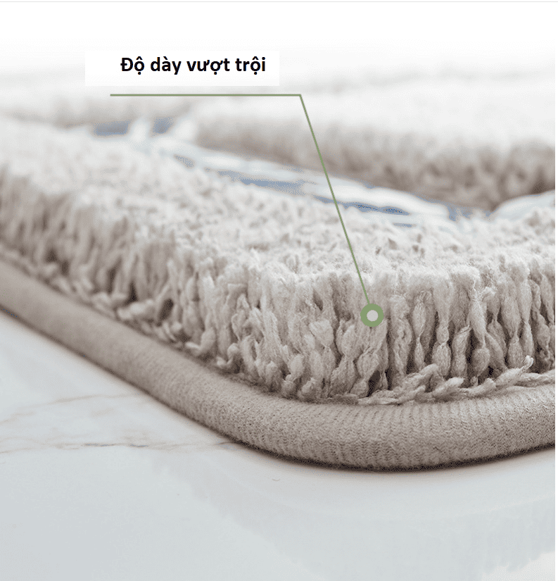 Thảm lau chân nhà tắm chống trượt cotton YHT002 11