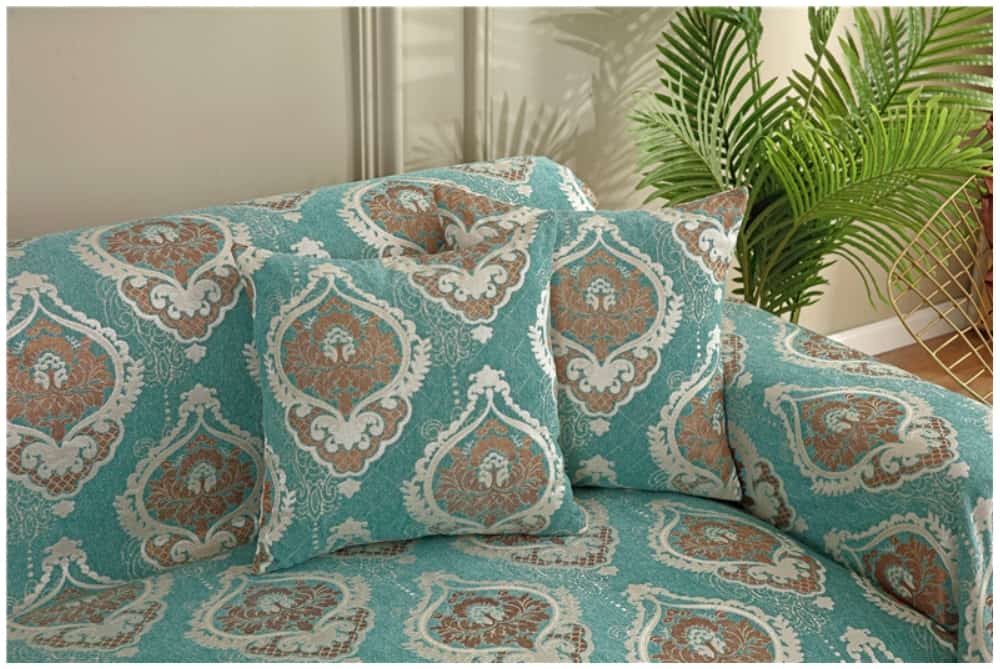 Tấm bọc ghế sofa vải cotton chenille jacquard HEP23 28