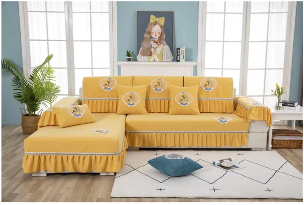 Drap bọc ghế sofa chất liệu cotton chenille HEP05 24