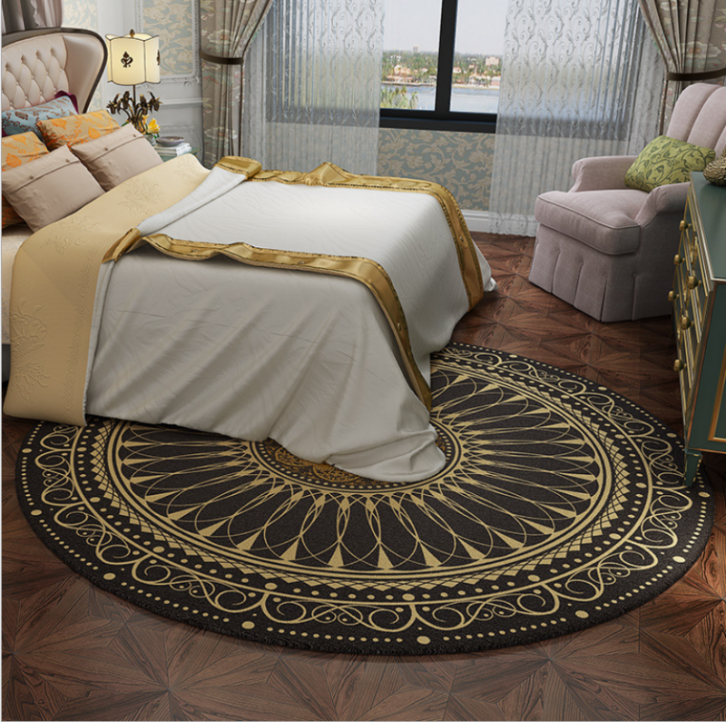 Thảm tròn trải sàn Bohemia bằng sợi tổng hợp NBT005
