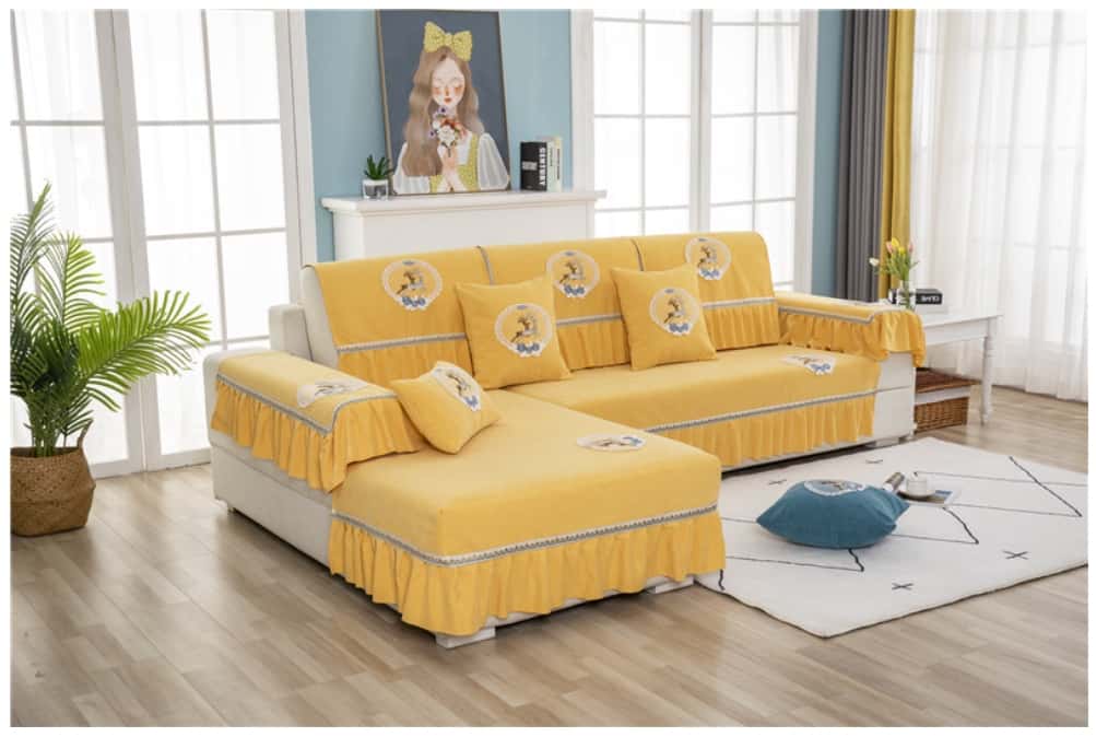 Drap bọc ghế sofa chất liệu cotton chenille HEP05 25