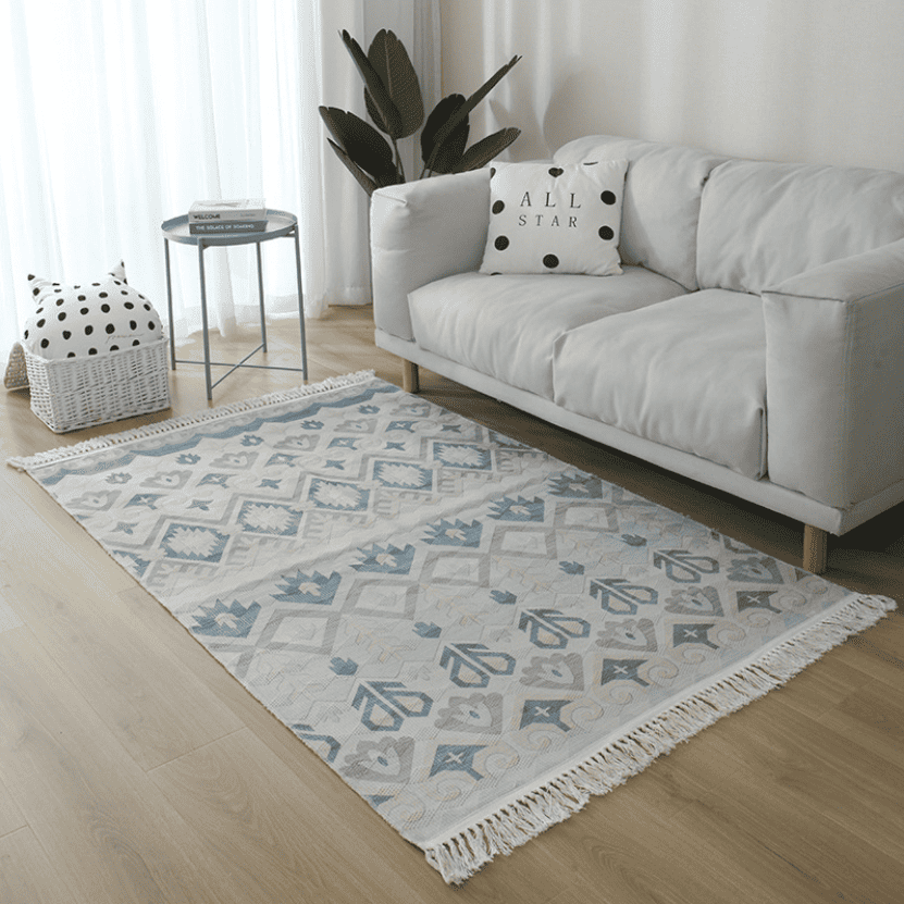 Thảm trải sàn phòng khách cotton linen Nhật AJC002 21