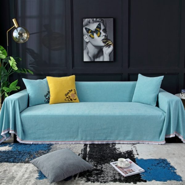 Tấm phủ ghế sofa bằng vải cashmere cao cấp HEP24
