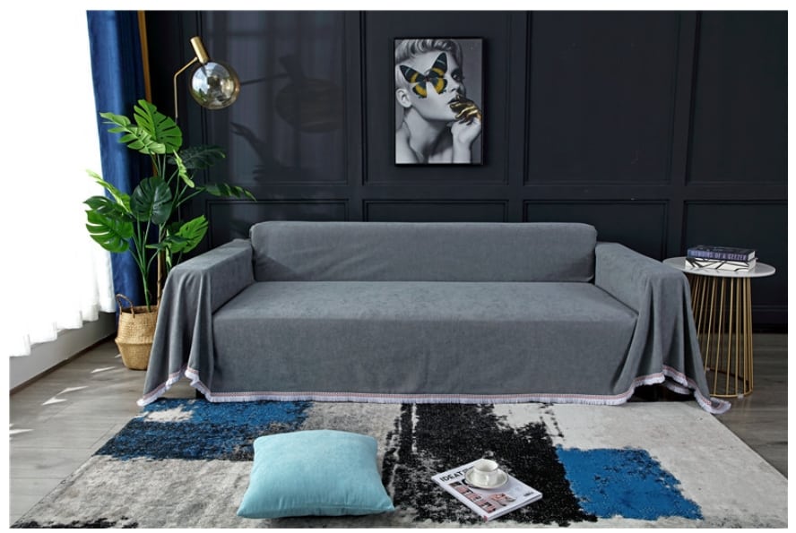 Tấm phủ ghế sofa bằng vải cashmere cao cấp HEP24 10