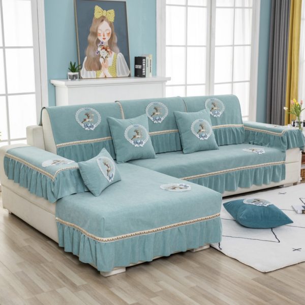 Drap bọc ghế sofa chất liệu cotton chenille HEP05