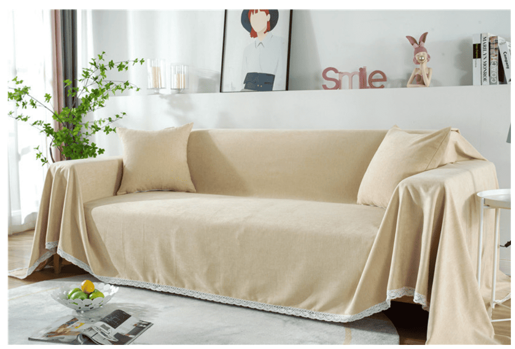 Tấm phụ ghế sofa bằng vải chenille bông tuyết HEP21 11