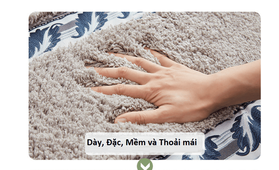 Thảm lau chân nhà tắm chống trượt cotton YHT002 12