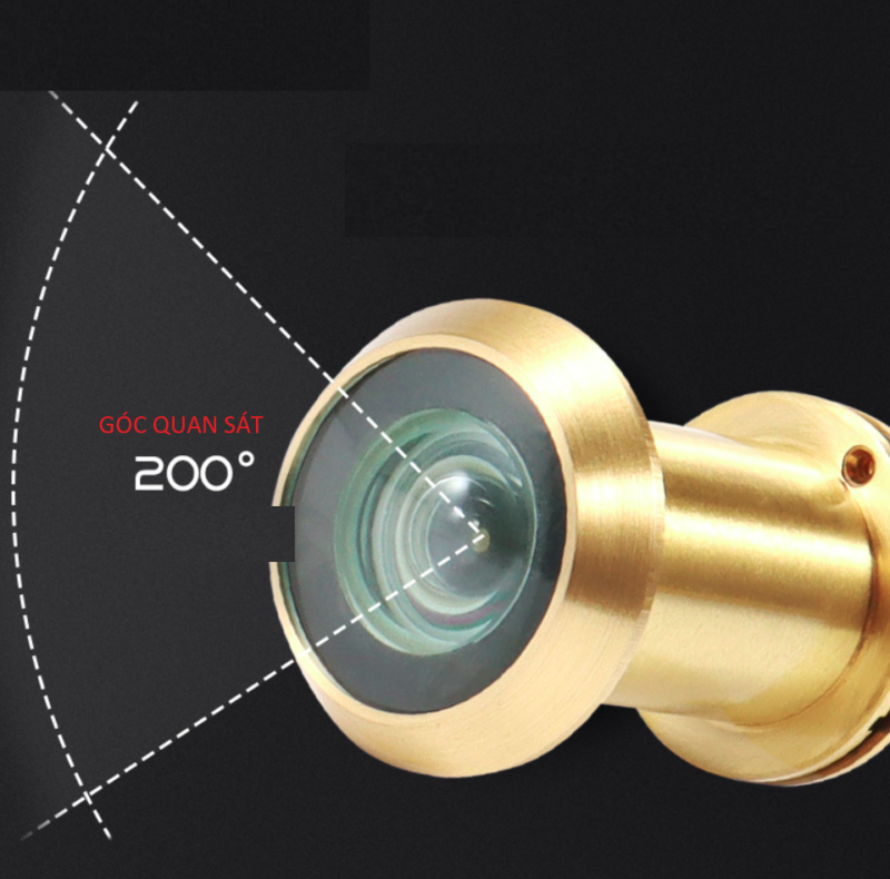 Mắt thần cửa gỗ bằng đồng nhiều màu DFL-P014 1