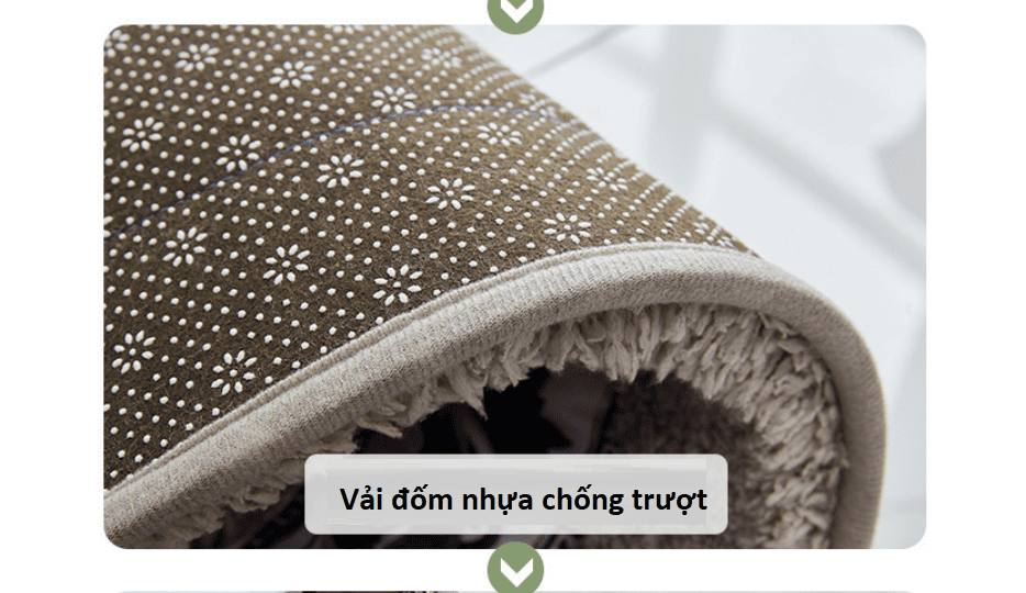 Thảm lau chân nhà tắm chống trượt cotton YHT002 13