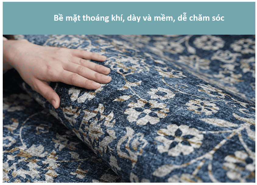 Thảm persian trải sàn phòng khách chenille SHS006 8