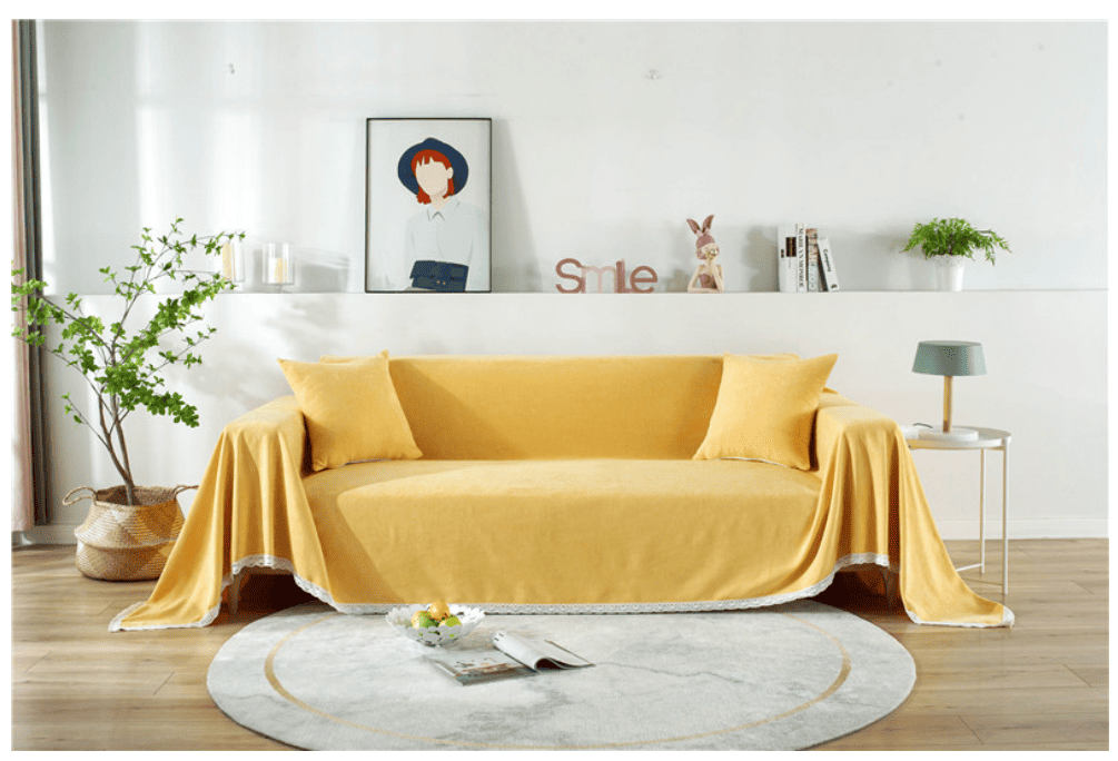 Tấm phụ ghế sofa bằng vải chenille bông tuyết HEP21 13