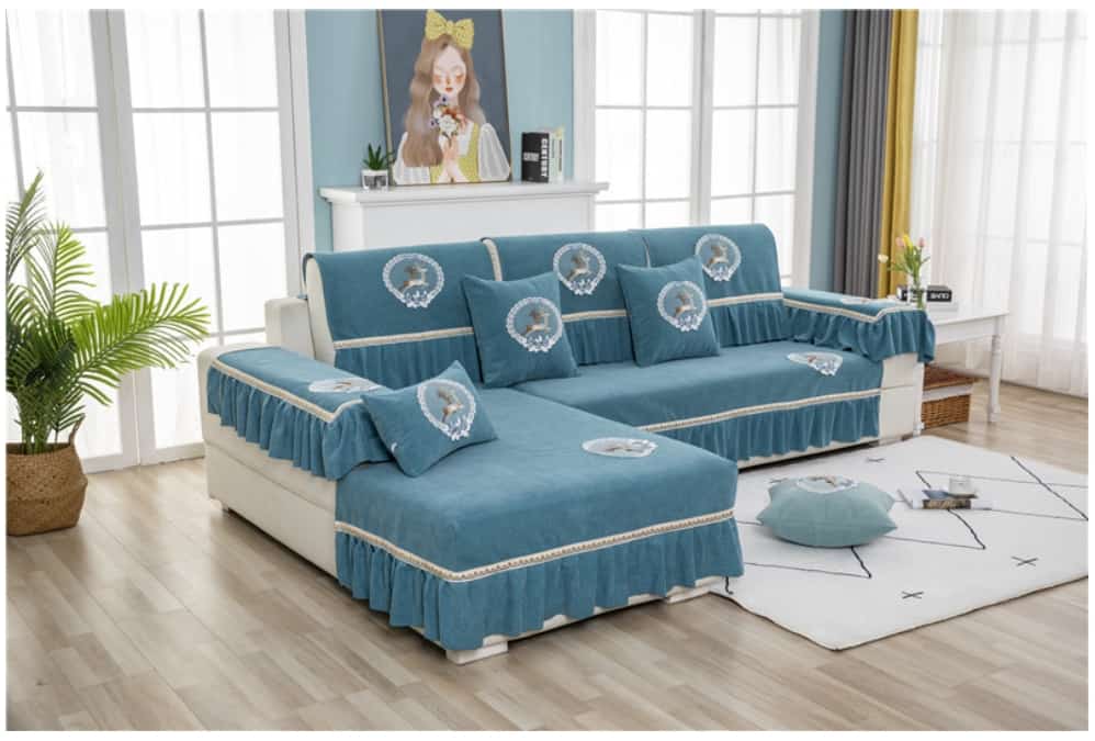 Drap bọc ghế sofa chất liệu cotton chenille HEP05 13