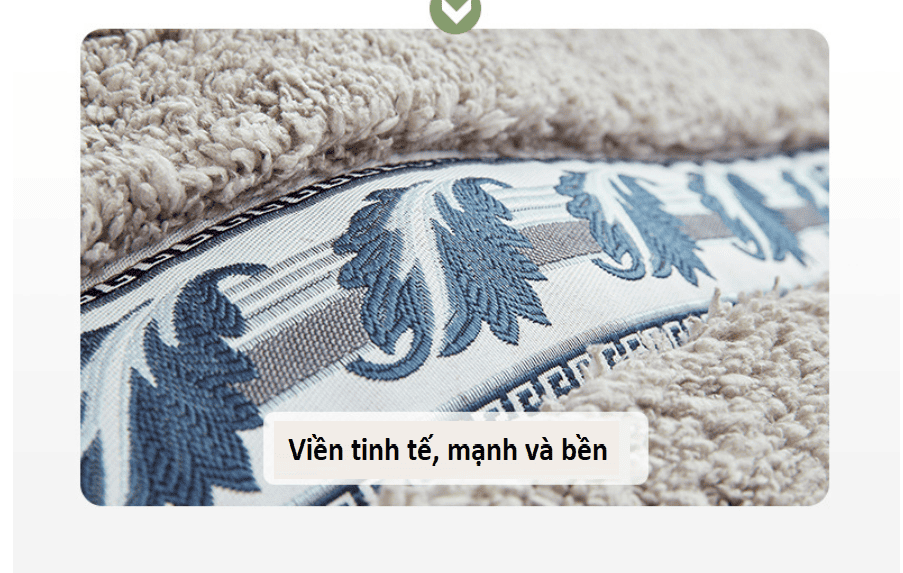 Thảm lau chân nhà tắm chống trượt cotton YHT002 15