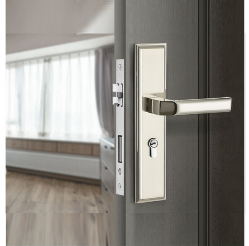 Ổ khóa cửa phòng hợp kim kẽm màu Niken A671-33N