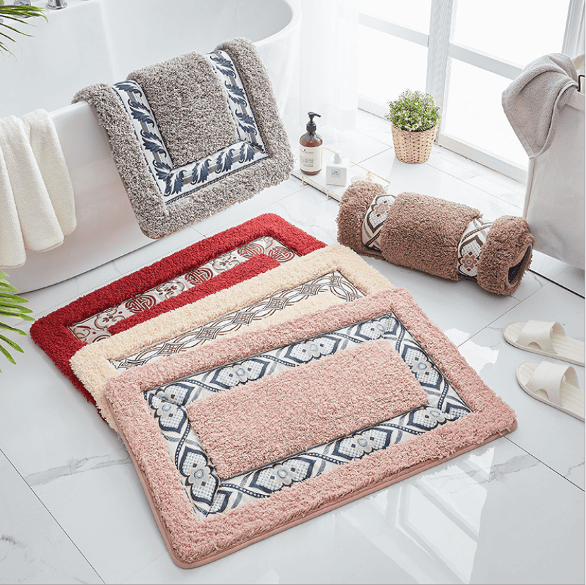 Thảm lau chân nhà tắm chống trượt cotton YHT002 16