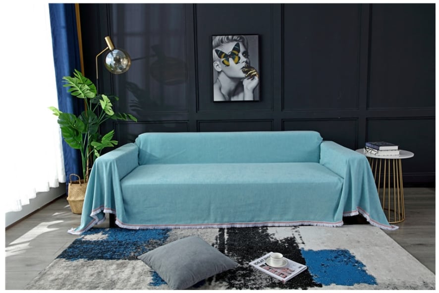 Tấm phủ ghế sofa bằng vải cashmere cao cấp HEP24 6