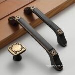 Tay nắm tủ cổ điển Châu Á bằng đồng nguyên chất Z14 (4)