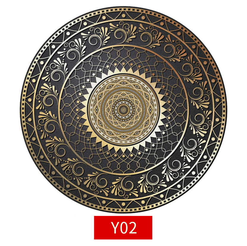 Thảm tròn trải sàn Bohemia bằng sợi tổng hợp NBT005 2