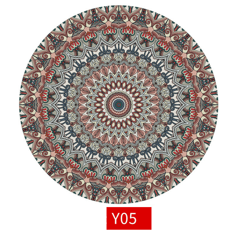 Thảm tròn trải sàn Bohemia bằng sợi tổng hợp NBT005 5