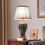 Đèn bàn bằng gốm sứ nhiều màu HYJ0029-12