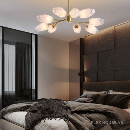Đèn chùm pha lê Bắc Âu sáng tạo hiện đại HX078 (12)