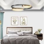 Đèn thả trần hình dĩa bánh phong cách Bắc Âu HX112 (1)