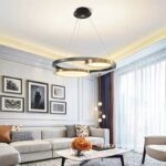 Đèn thả trần hình dĩa bánh phong cách Bắc Âu HX112 (3)