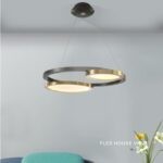 Đèn thả trần hình dĩa bánh phong cách Bắc Âu HX112 (7)