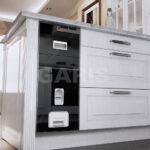 Thùng gạo mặt kính đen 15kg Garis GR06.30B