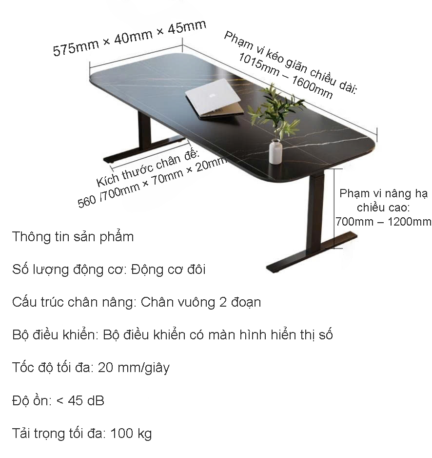 Phụ kiện bàn nâng hạ điện cao cấp CTHT2-F4200B 4 Phụ kiện bàn nâng hạ điện cao cấp CTHT2-F4200B 7