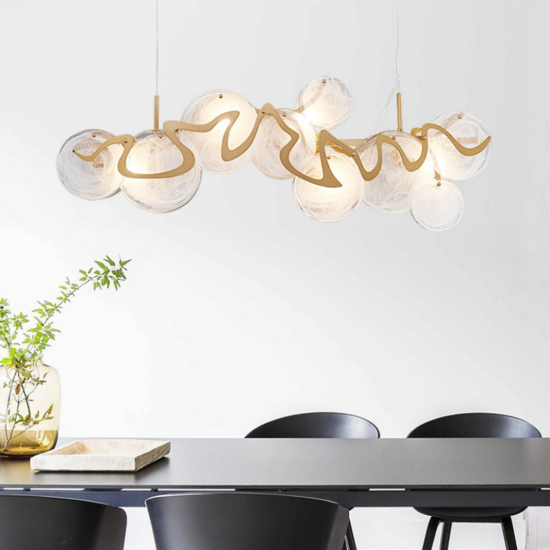 Đèn chùm trang trí phòng ăn hiện đại tối giản HX079 1